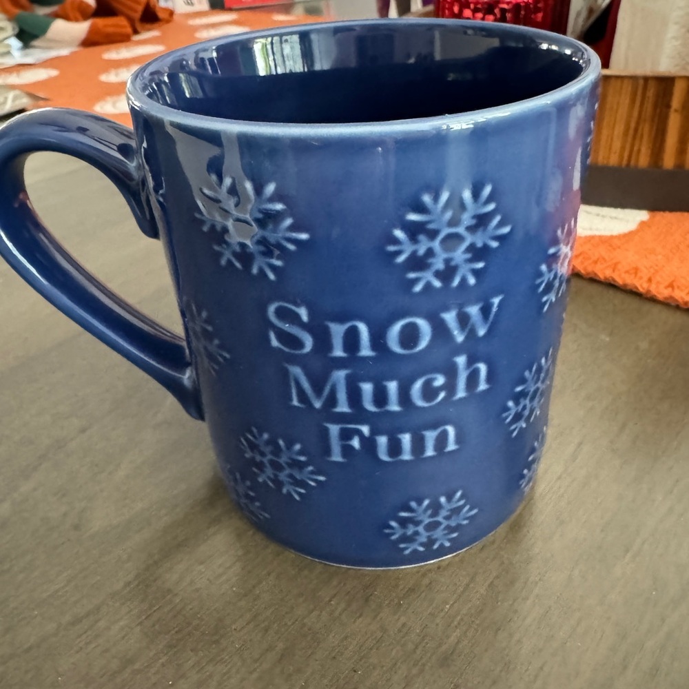 Threshold Navy Snowflake Mug